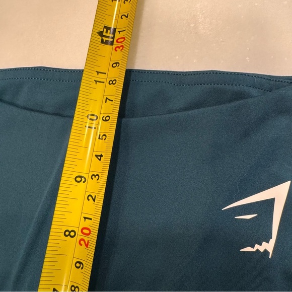 GYMSHARK High Waisted Training /Bike Shorts in Teal Size SMALL NWOT - Picture 8 of 9